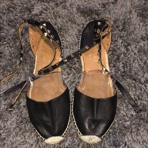 Studded black Espadrilles